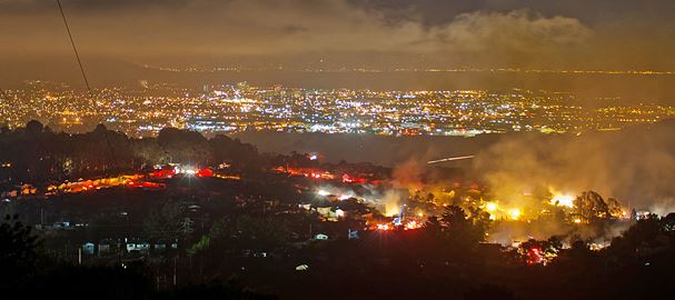 Incidents like the failure and explosion of a pipeline in San Bruno, California, in September 2010 led to the new PHMSA proposal. Photo courtesy of MisterOh, Wikipedia.