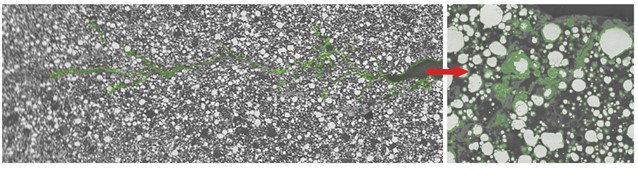 SEM images show the self-healing characteristic of the activated zinc-rich epoxy primer. Photos courtesy of Hempel.