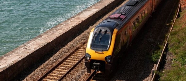 Coastal rail lines are seen as ideal users of this new rail coating for enhanced corrosion protection. Photo courtesy of British Steel.