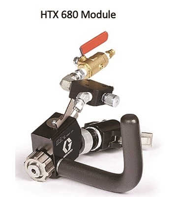 FIGURE 6 HTX 680 spray gun assembly