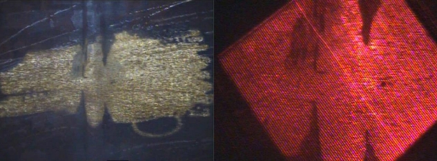 FIGURE 6: A photograph and laser profilometry scan of a pipe anomaly. Photo courtesy of Diakont.